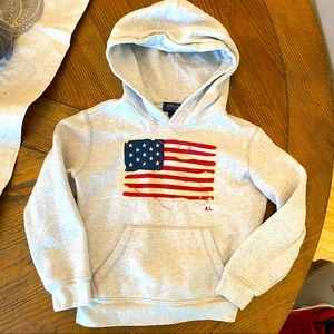 Boys Polo Ralph Lauren American Flag Hoodie sz 6